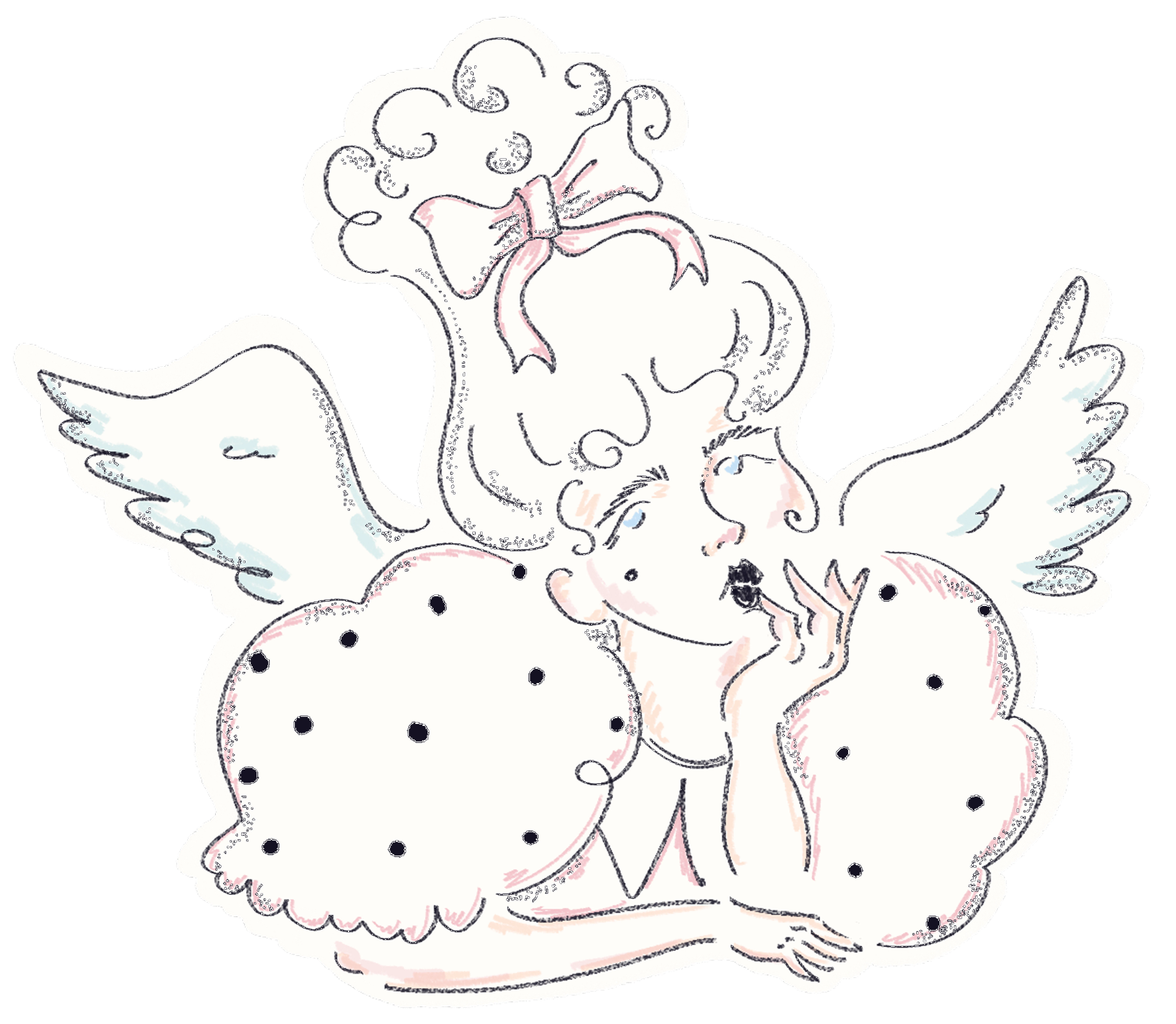 Decorative poodle illustration