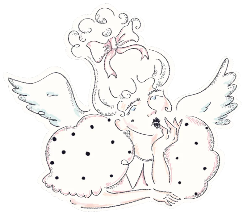Decorative poodle illustration