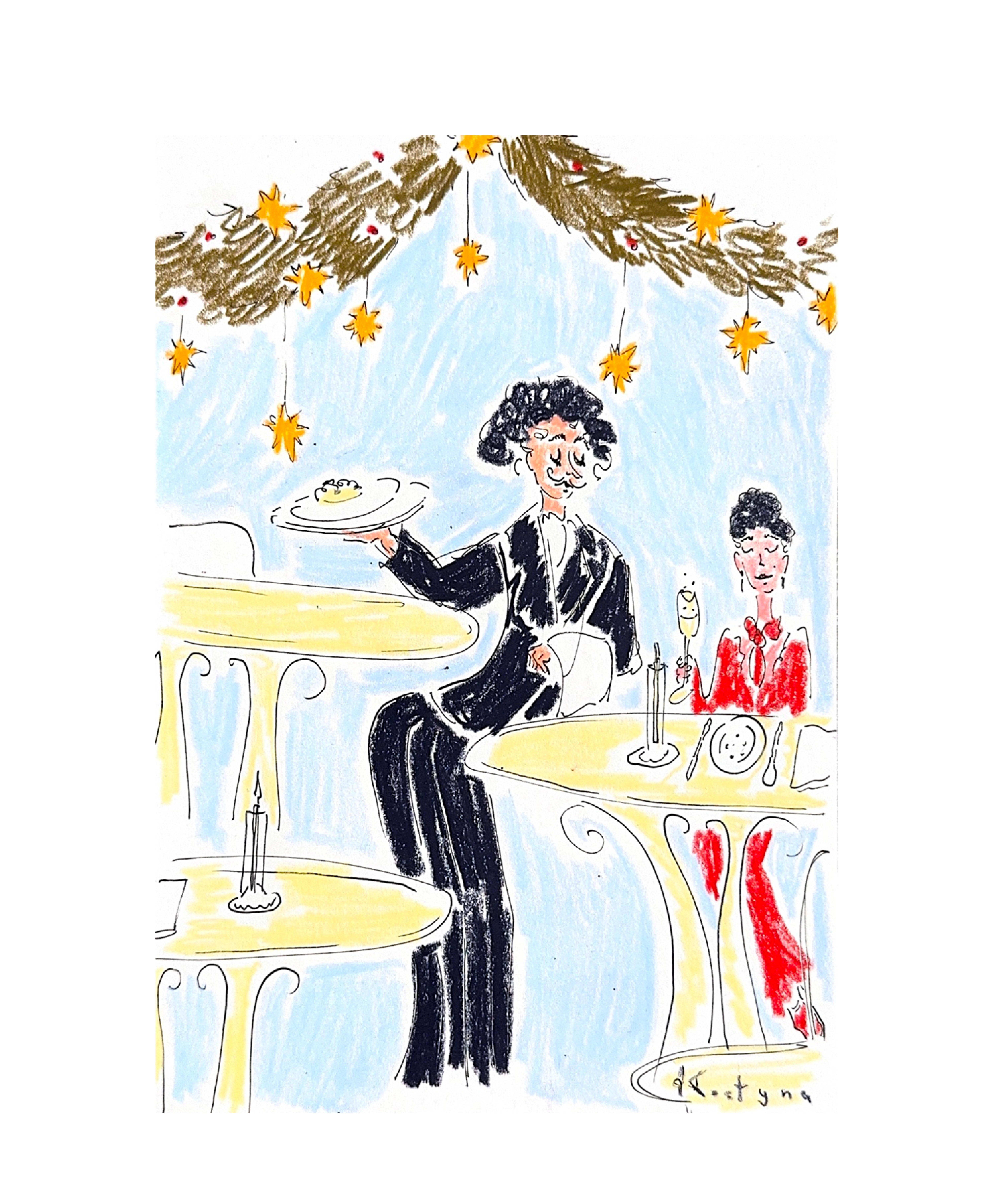 Cafe a Paris by Kostyna