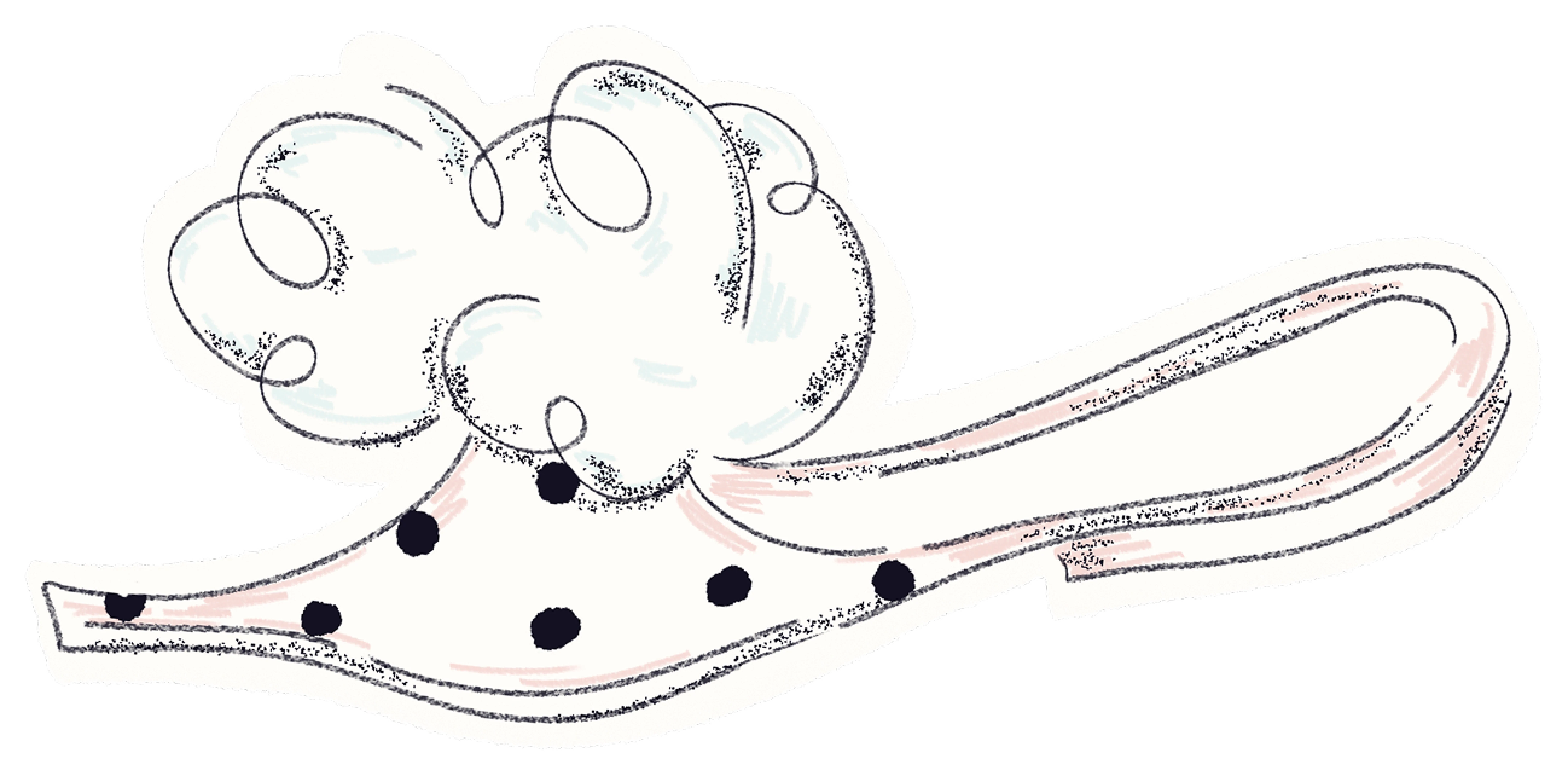 Decorative shoe illustration