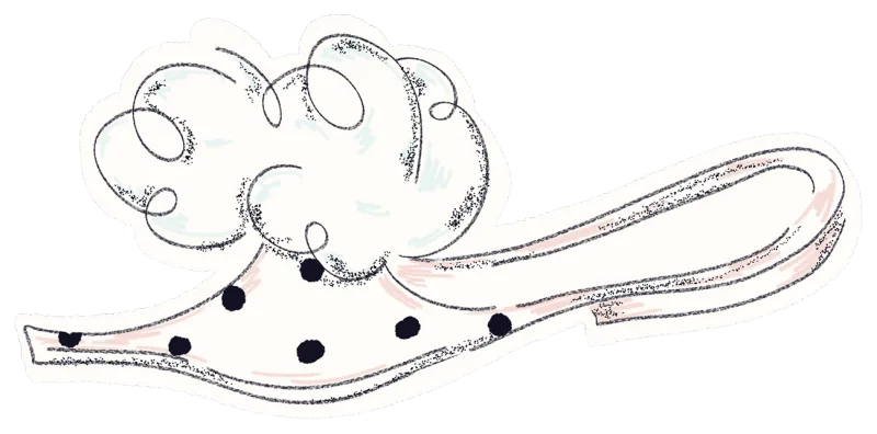 Decorative shoe illustration